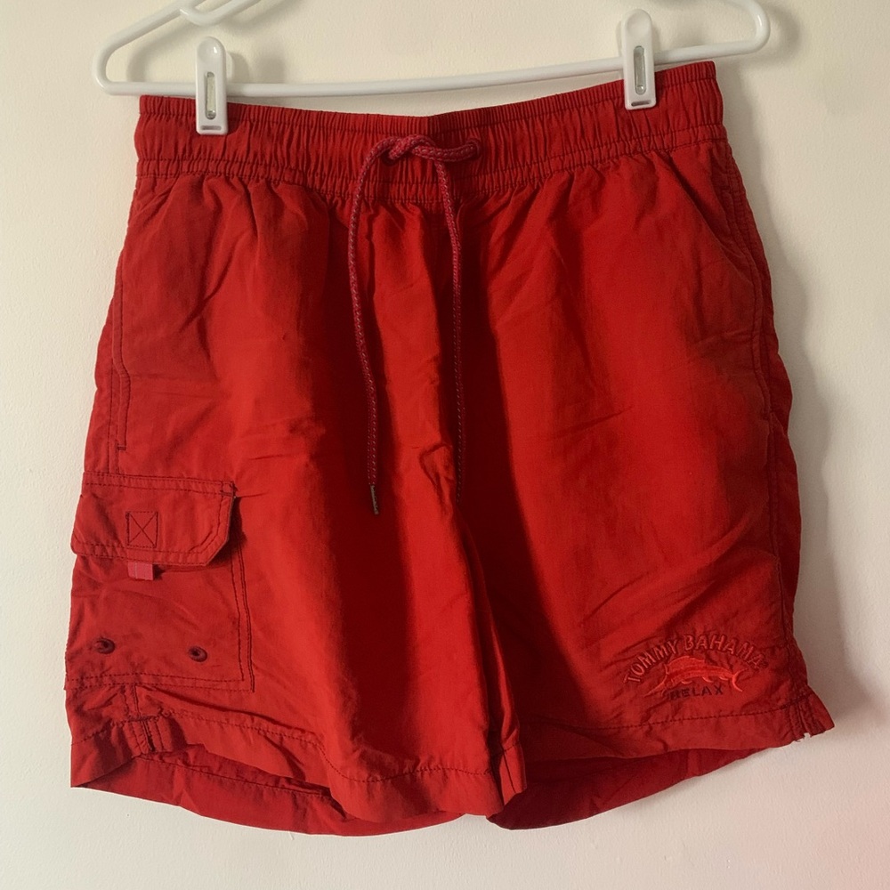 Tommy Bahama Relax Fit Swim Trunks Orange Size Medium